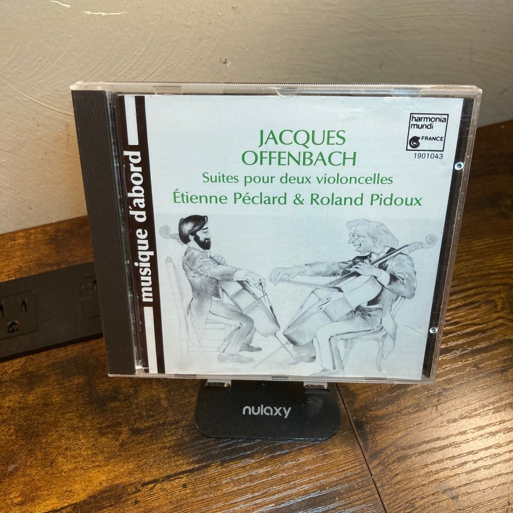 Jacques Offenbach Suites for 2 Cellos Peclard Pidoux Harmonia Mundi CD HMA